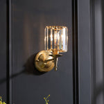 Cargar imagen en el visor de la Galería, Aplique de pared vintage Lustrielle Sparkling Crystal: lámpara de pared de lujo para pasillo y comedor.