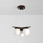 Load image into Gallery viewer, Wooden Star With Glass Chandelier