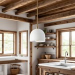 Load image into Gallery viewer, Farmhouse Pendant Light – Vanity Pendant Light With Colorful Dome Design