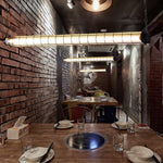 Load image into Gallery viewer, Artisan Glass Linearity Chandelier Iron Metal Glass Polished Silver Finish