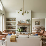 Cargar imagen en el visor de la Galería, Lámpara de araña de cristal floral Bellina – Elegante lámpara colgante de cristal con forma de flor para comedores y salas de estar