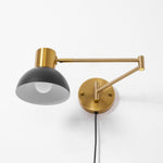 Load image into Gallery viewer, Adjustable Arm Plug In Wall Lamp