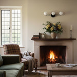 Load image into Gallery viewer, Glorica Glass Sleek Globe Vanity Light – Modern Industrial Three-Bulb Wall Sconce for Bathroom & Hallway