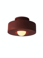 Load image into Gallery viewer, Resin Ceiling Light - Chunky Cylindrical Modern Flush Mount Fixture