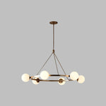 Load image into Gallery viewer, Brelia Modern Round Chandelier - Glass Globe Design For Modern Home