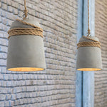 Load image into Gallery viewer, Nordic Cement Hemp Rope Pendant Lamp M42