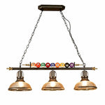Cargar imagen en el visor de la Galería, triple-head-glass-chandelier