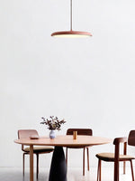 Load image into Gallery viewer, Macaron Pendant Light – Slim Metal Saucer Fixture