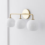 Load image into Gallery viewer, Selvion Art-Glass Globe Wall Sconce – Elegant Modern Wall Light for Bathrooms, Halls & Living Spaces