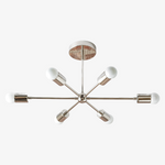 Charger l'image dans la visionneuse de galerie, Lustre Mobilux Line Mid-Century Modern - Plafonnier suspendu à 6 têtes