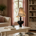 Charger l'image dans la visionneuse de galerie, French style table lamp in a warm living room setting