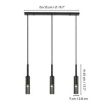 Load image into Gallery viewer, Modern Cylindrical Glass Pendant Light M45