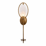 Cargar imagen en el visor de la Galería, Oval Glass Wall Sconce With Pull Chain