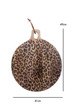 Load image into Gallery viewer, Leopard Solid Sapele Wood Board - Functional Dining Accessory for Kitchen