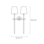 Cargar imagen en el visor de la Galería, Aplique de Pared con Pantalla de Tela Clásica Bryant Estilo Elegante - Iluminación de Mesita de Noche para Dormitorio