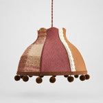 Load image into Gallery viewer, Patchwork Fabric Pom-Pom Pendant Light