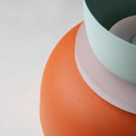 Bild in Gallery-Viewer laden, Acrybowlia Skulpturale Acryl-Hängeleuchte mit Bunter Geschichteter Schalenform für Inselbeleuchtung N35