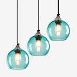 Charger l'image dans la visionneuse de galerie, Bubble Glass Globe 3 - Light Single Pendant Light With Adjustable Cord