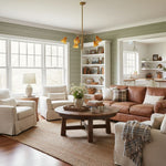 Cargar imagen en el visor de la Galería, Lámpara de araña de cristal floral Bellina – Elegante lámpara colgante de cristal con forma de flor para comedores y salas de estar