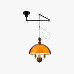 Charger l'image dans la visionneuse de galerie, Lanterne suspendue médiévale Sunset Afterglow avec abat-jour en acrylique français pour salle à manger et hall d'entrée