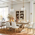 Load image into Gallery viewer, Ribbed Glass Pendant Light – Brass And Glass Pendant Light With Farmhouse Pendant Light Flair