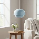 Load image into Gallery viewer, Clinco Layered Dome – Modern Metal Pendant Light for Dining Space
