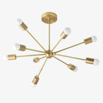 Charger l'image dans la visionneuse de galerie, Lustre Sputnik Mobilux Line Mid-Century - Plafonnier moderne en laiton