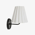 Load image into Gallery viewer, Ruffmeto Textured Pleated Fabric Modern Wall Light for Living Rooms