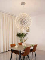 Load image into Gallery viewer, Silver Spark Ball Pendant Light