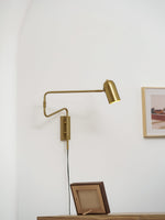 Load image into Gallery viewer, Adjustable Arm Plug In Wall Lamp