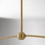 Load image into Gallery viewer, Fibura Linear Fabric Chandelier - Modern Brass Linear Chandelier
