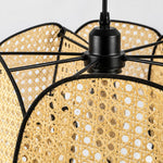 Load image into Gallery viewer, Layered Rattan Chandelier With Plug-In Cord