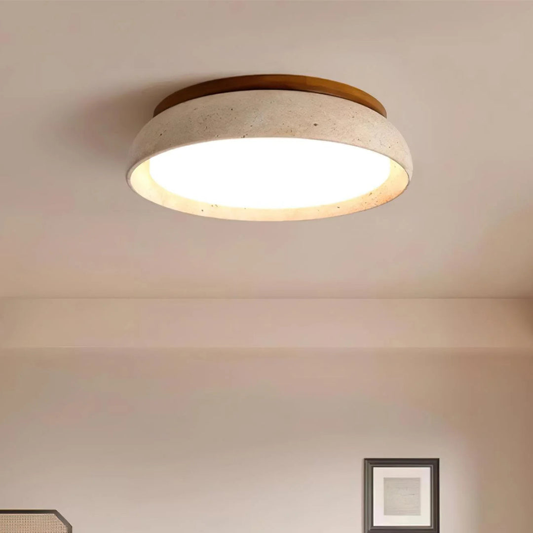 Plafonnier scandinave moderne en travertin