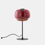 Charger l'image dans la visionneuse de galerie, Lampe de table Clinco en verre teinté, silhouette de champignon – Luminaire design polyvalent pour buffet ou table de chevet