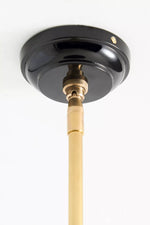 Load image into Gallery viewer, Auriglow Enameled Brass Pendant With Clover Cutout Shade