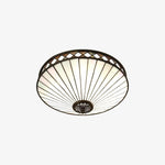Load image into Gallery viewer, Tiffstar Elegant Art Glass Flush Ceiling Light with Vintage inspired Glass Diffuser – Classic Ceiling Fixture for Home Interiors