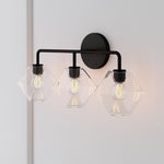 Load image into Gallery viewer, Talvior Faceted Glass Wall Sconce – Modern Style Bathroom or Hallway Accent Light