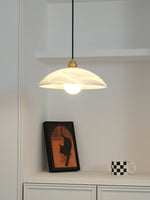 Load image into Gallery viewer, Alabaster Dome Pendant Light