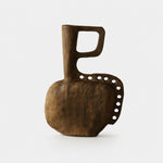 Load image into Gallery viewer, Hand-Carved Solid Wood Sculptural Vase