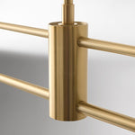 Cargar imagen en el visor de la Galería, Lámpara de araña de porcelana Calvor de dos luces - Lámpara de comedor lineal de latón