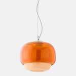 Load image into Gallery viewer, Clinco Modern Coloured Glass Mushroom Pendant Lamp – Stylish Ambient Lighting for Boutique & Residential Spaces