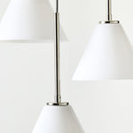 Load image into Gallery viewer, Conica Adjustable Cone Glass Chandelier – Modern Pendant Lighting for Dining Table