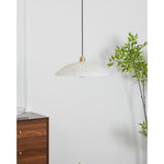Load image into Gallery viewer, Alabaster Dome Pendant Light