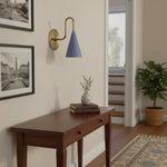 Load image into Gallery viewer, Curved Metal Shade Sconce Vintage Style Wall Light - Entryway Stairwell Lighting