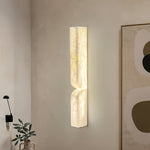 Cargar imagen en el visor de la Galería, Lámpara de Pared Rectangular Moderna de Alabastro – Aplique Minimalista para Dormitorio, Pasillo y Sala
