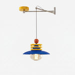 Bild in Gallery-Viewer laden, Blue yellow and red dopamine pendant lamp SKU image