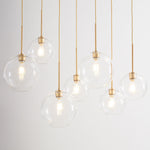 Load image into Gallery viewer, Selvion Contemporary Style Sculptural 7-Light chandelier – Perfect for Entryway or Office