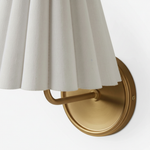 Load image into Gallery viewer, Ruffmeto Textured Pleated Fabric Modern Wall Light for Living Rooms