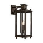 Load image into Gallery viewer, Yolvira Glass Outdoor Wall Light – Modern Metal Lantern For Porch