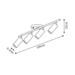 Cargar imagen en el visor de la Galería, Iluminación de riel de madera Thio